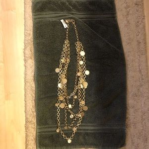 Chicos Multi strand necklace w/earrings NWT